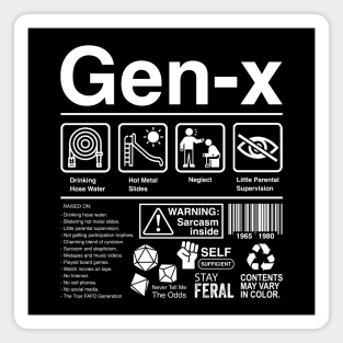 Gen X Label Magnet